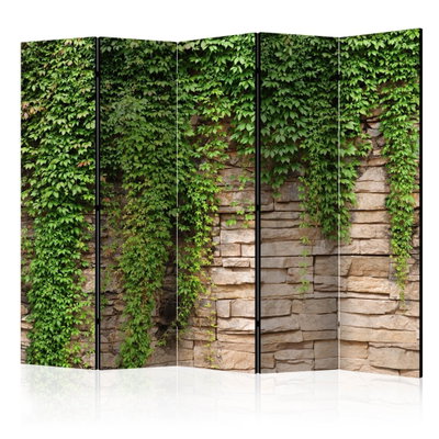 5-delad ljuddämpande rumsavdelare – Ivy wall – produktbild