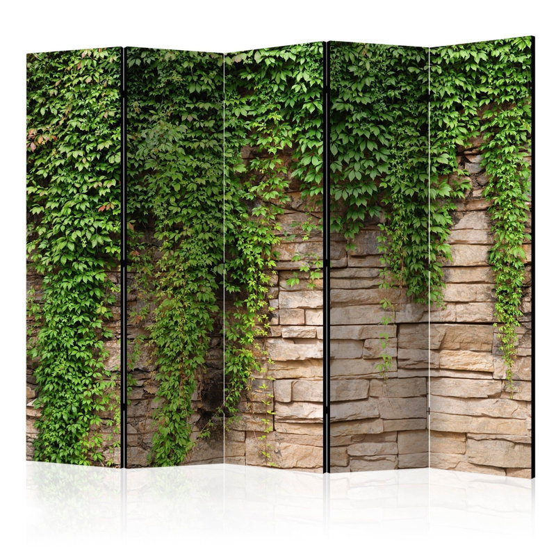 5-delad ljuddämpande rumsavdelare – Ivy wall – produktbild