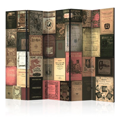 5-delad ljuddämpande rumsavdelare – Books of – produktbild