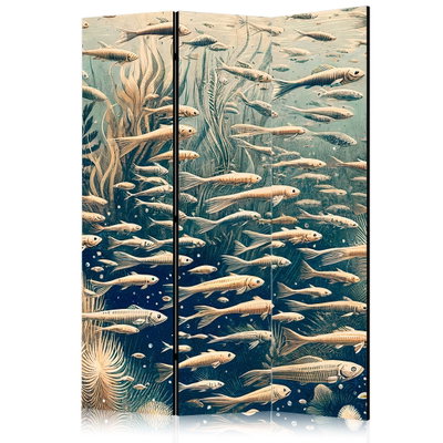 3-delad ljuddämpande rumsavdelare – Life Ocean – produktbild