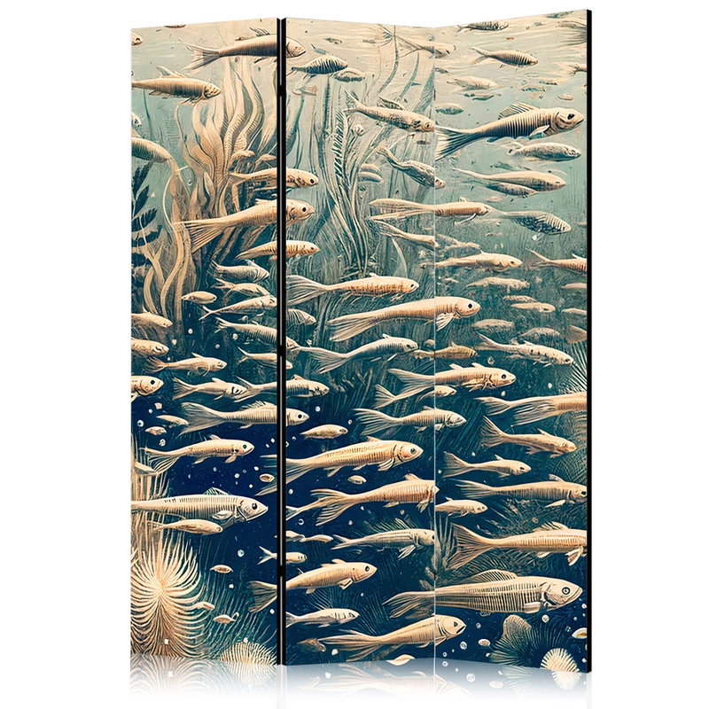 3-delad ljuddämpande rumsavdelare – Life Ocean – produktbild