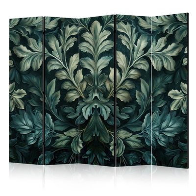 5-delad ljuddämpande rumsavdelare – Dark green – produktbild