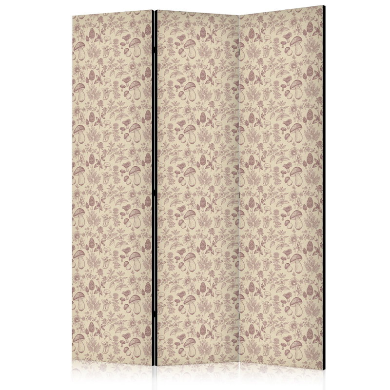 3-delad ljuddämpande rumsavdelare – Beige Natur – produktbild