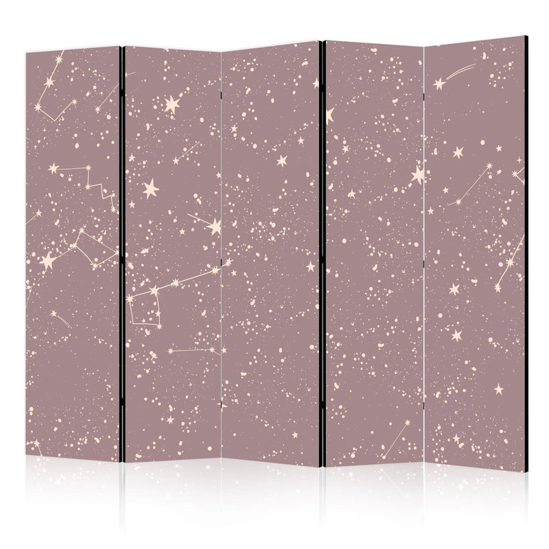 5-delad ljuddämpande rumsavdelare – Night sky – produktbild