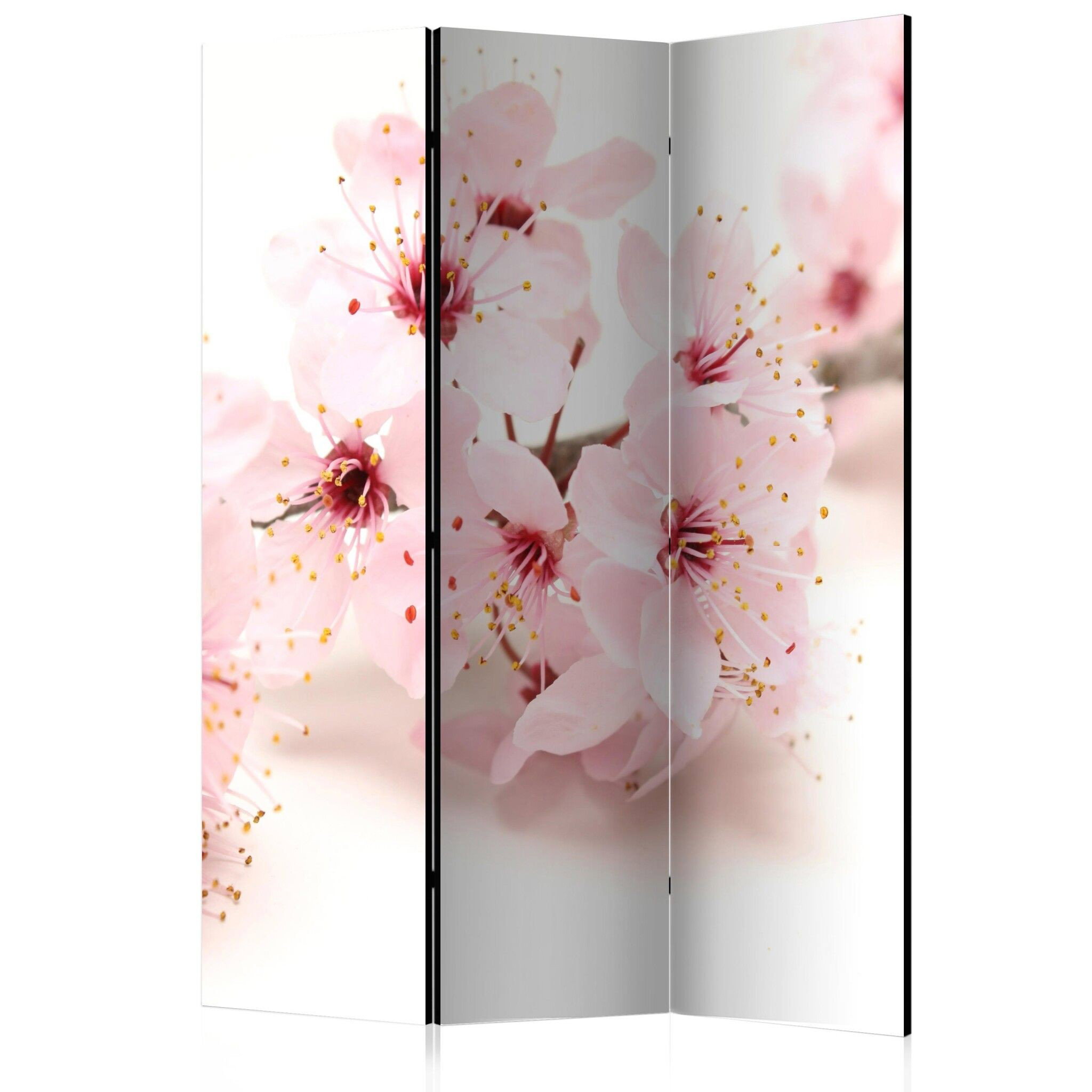 3-delad ljuddämpande rumsavdelare – Cherry Blos (135x172cm)