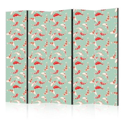 5-delad ljuddämpande rumsavdelare – Fish and – produktbild
