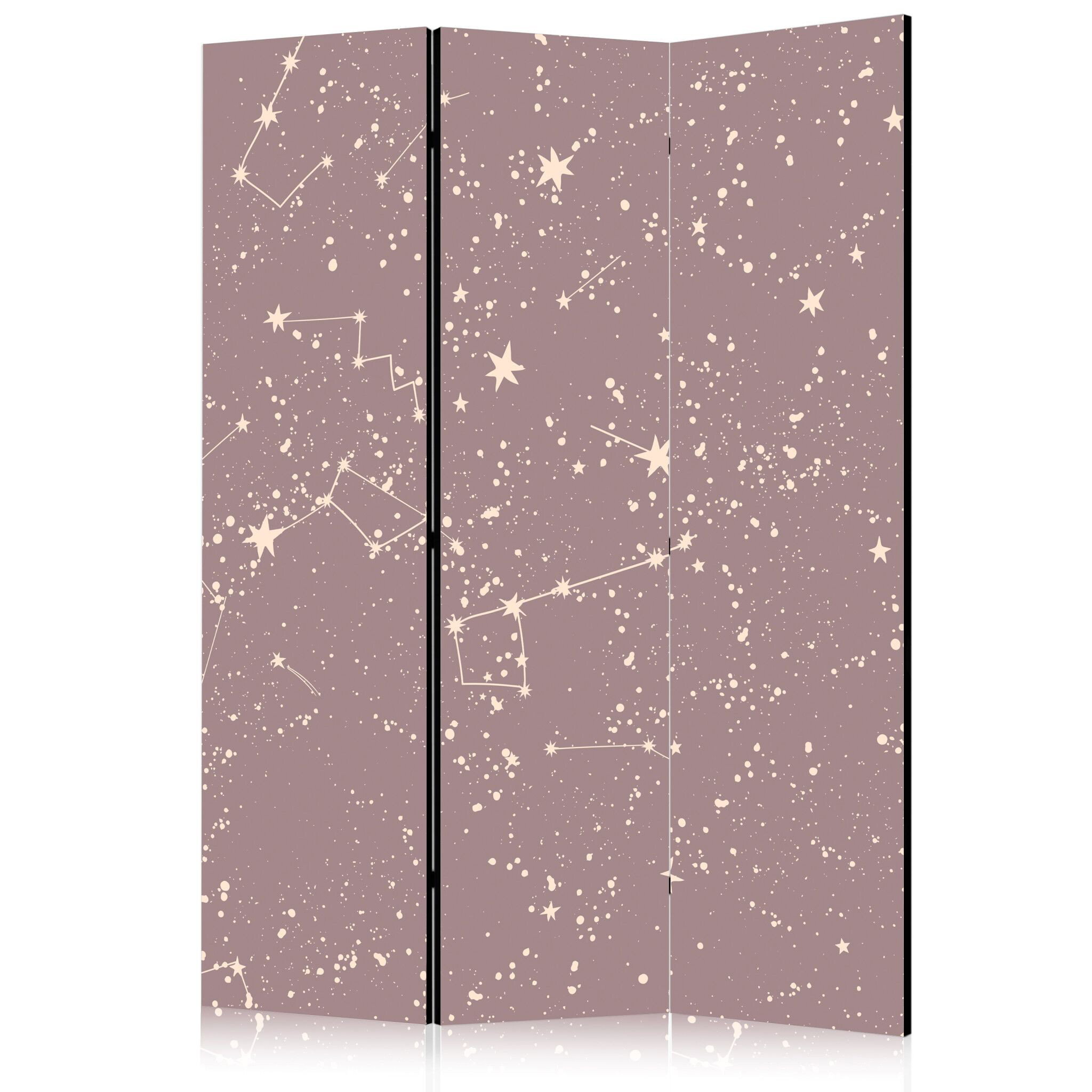 3-delad ljuddämpande rumsavdelare – Night Sky (135x172cm)
