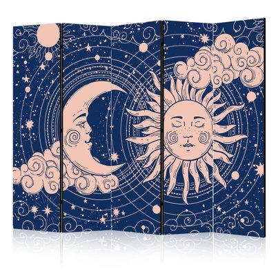 5-delad ljuddämpande rumsavdelare – Cosmic harmony – produktbild