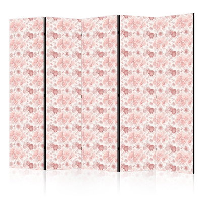 5-delad ljuddämpande rumsavdelare – Pink – produktbild