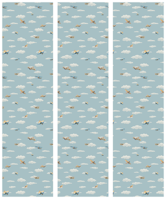 3-delad ljuddämpande rumsavdelare – Illustratio – produktbild från leverantören