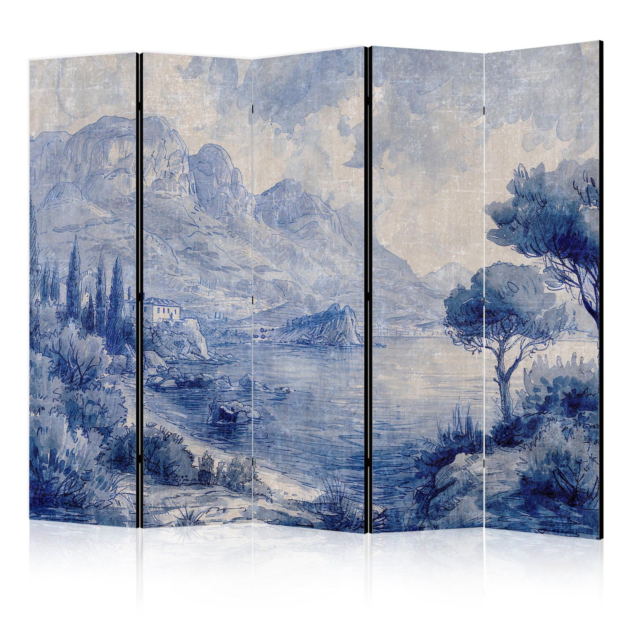 5-delad ljuddämpande rumsavdelare – Italian (225x172cm)