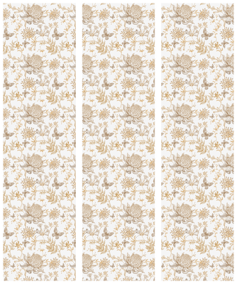 3-delad ljuddämpande rumsavdelare – Beige Shade – produktbild från leverantören