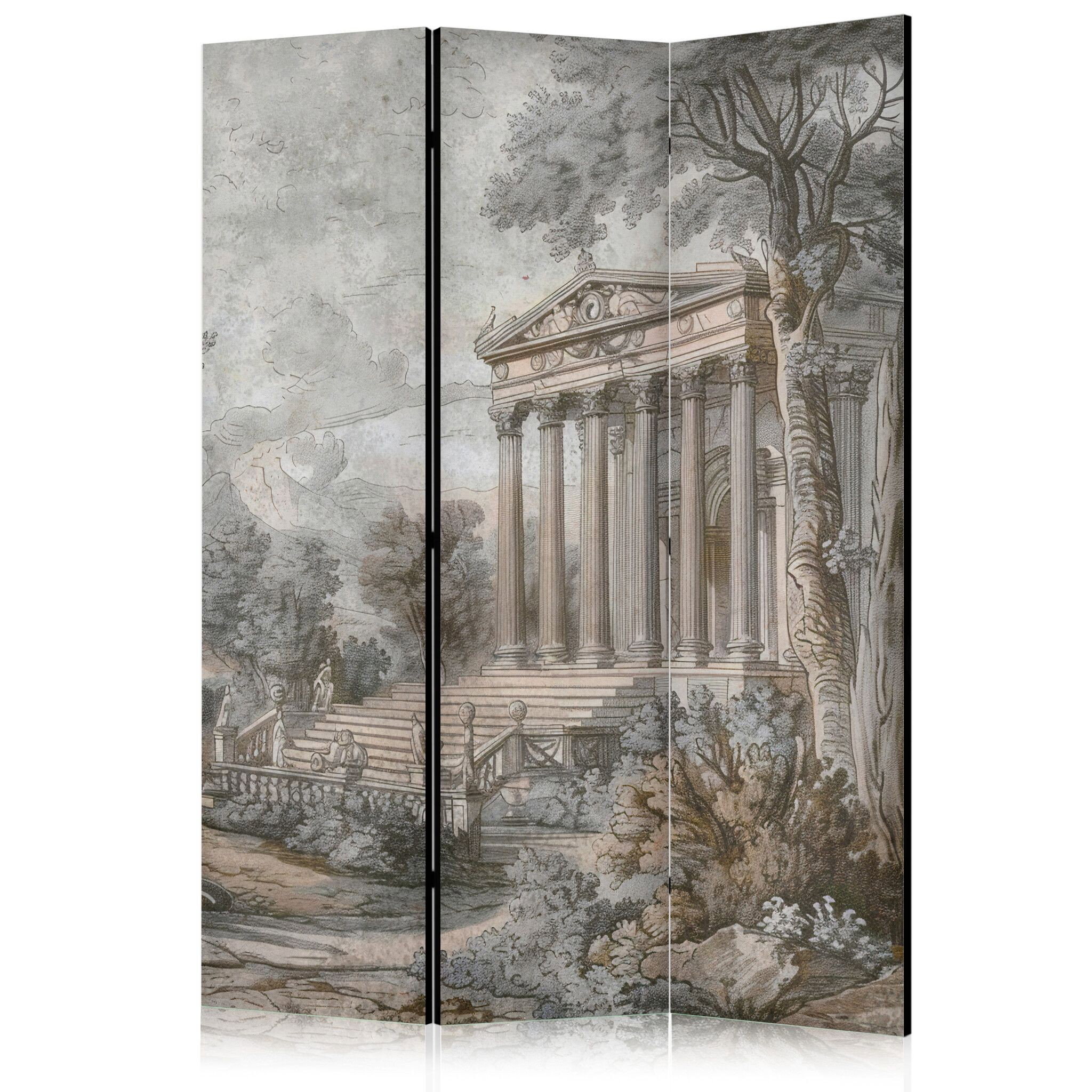 3-delad ljuddämpande rumsavdelare – Antique Lan (135x172cm)