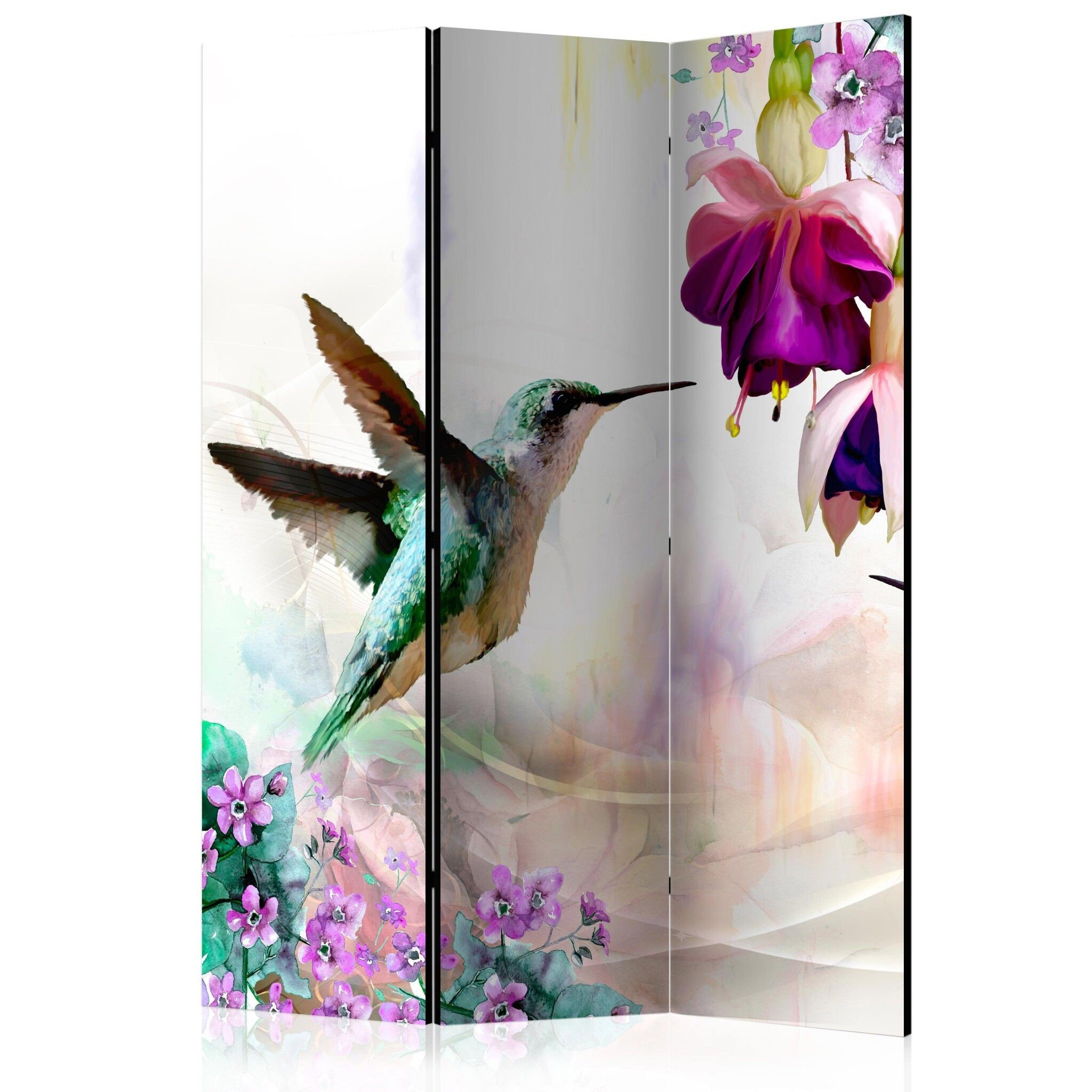 3-delad ljuddämpande rumsavdelare – Hummingbird (135x172cm)