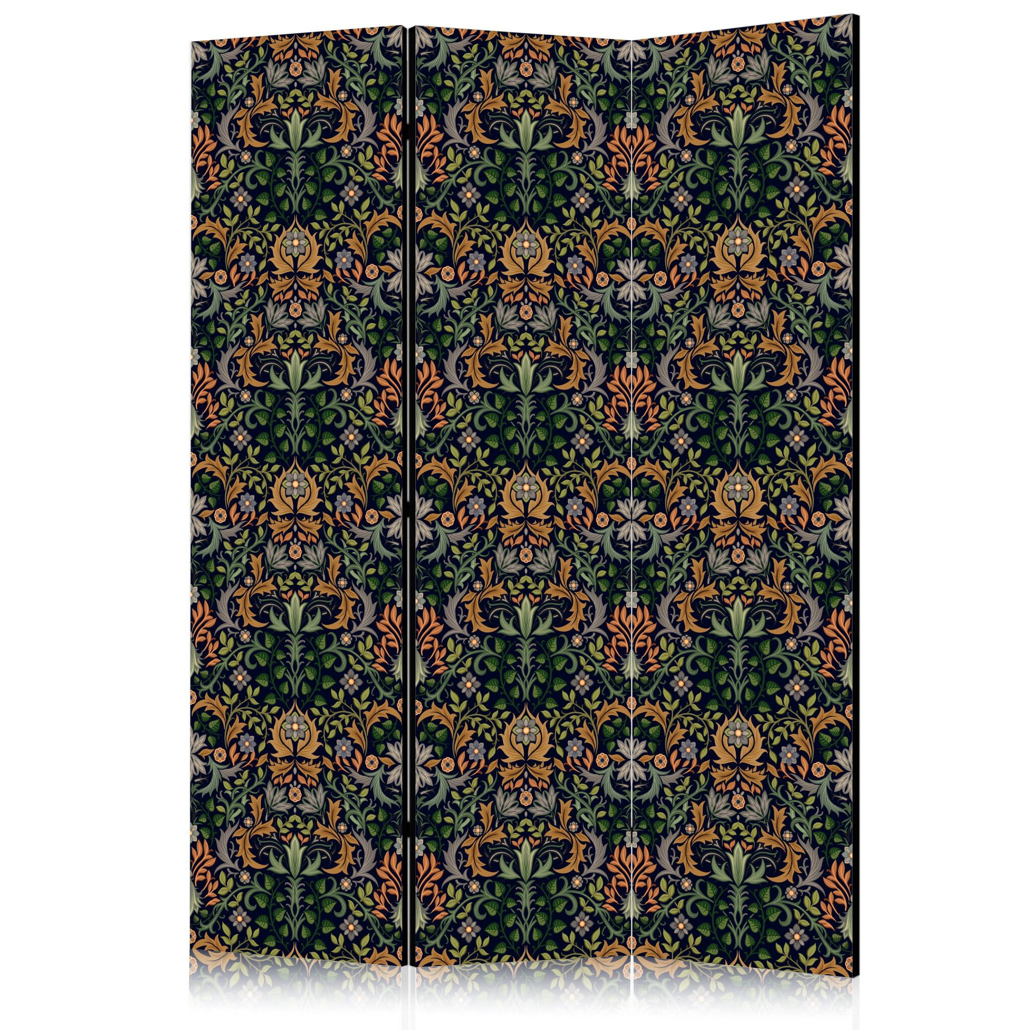3-delad ljuddämpande rumsavdelare – Retro Vinta (135x172cm)