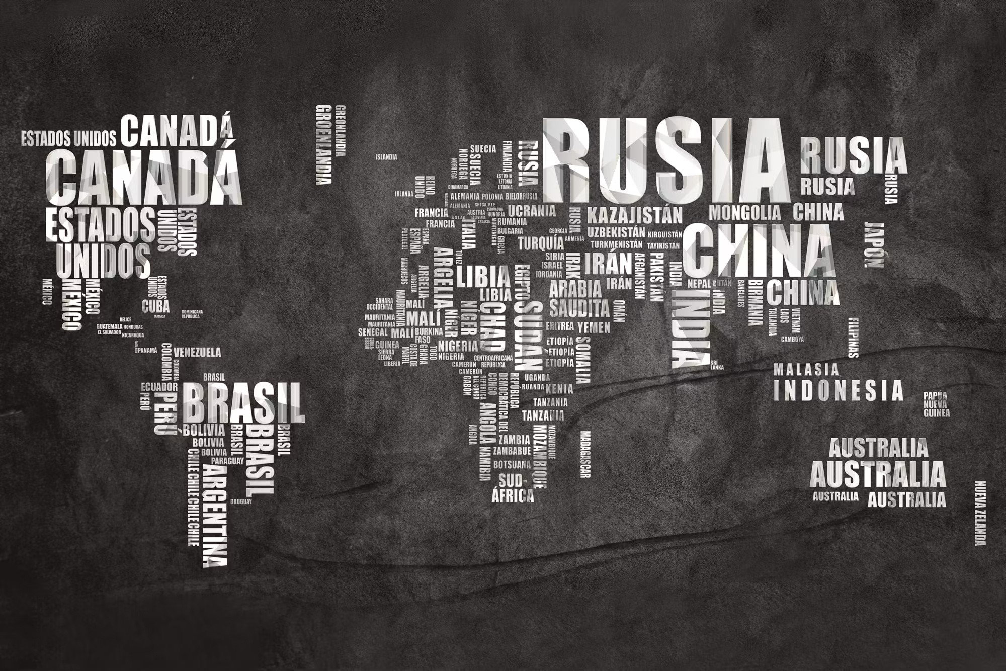 Ljuddämpande anslagstavla - Spanish geography ES (120x80cm)