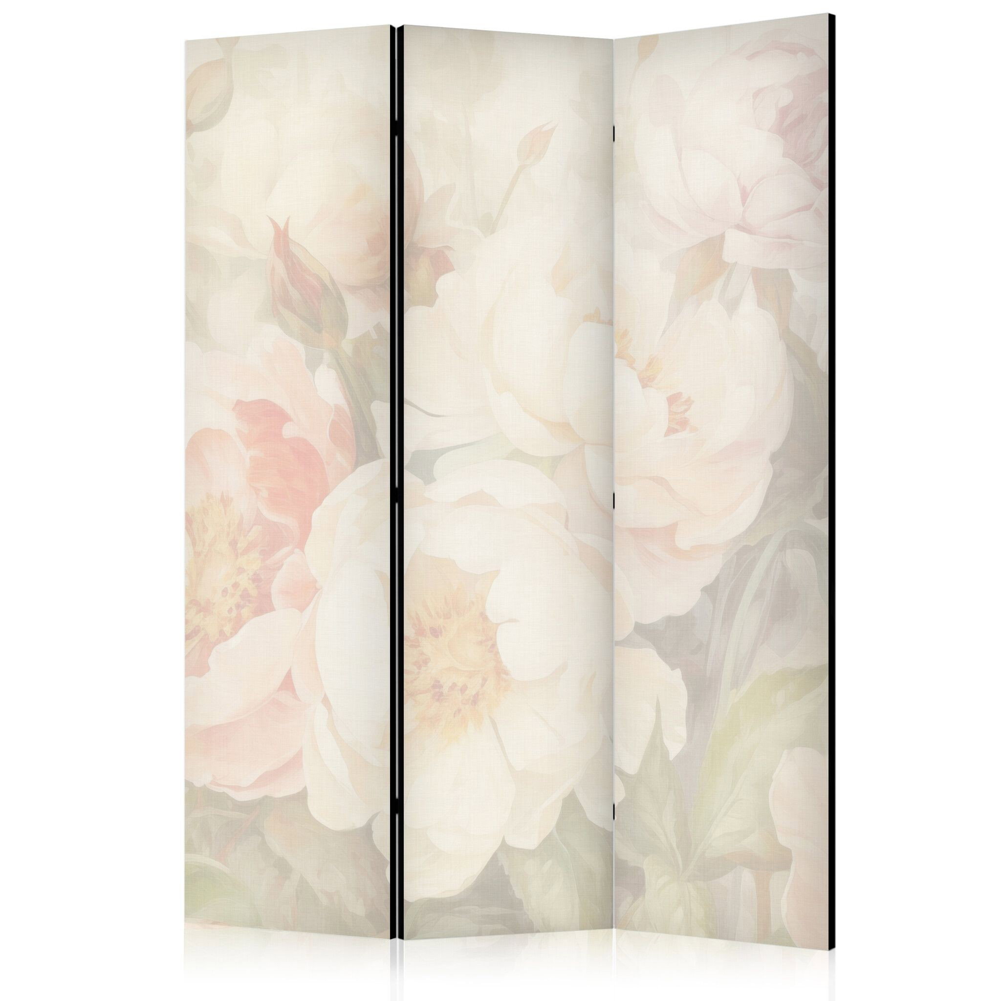 3-delad ljuddämpande rumsavdelare – Blooming Pe (135x172cm)