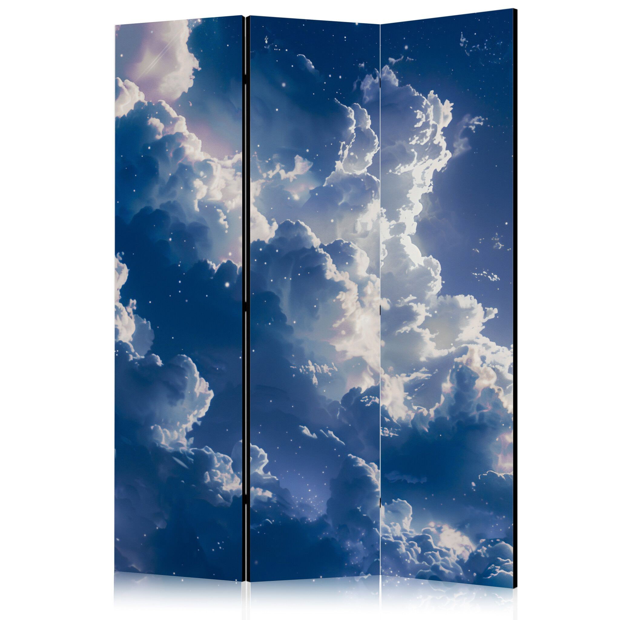 3-delad ljuddämpande rumsavdelare – Starry Clou (135x172cm)