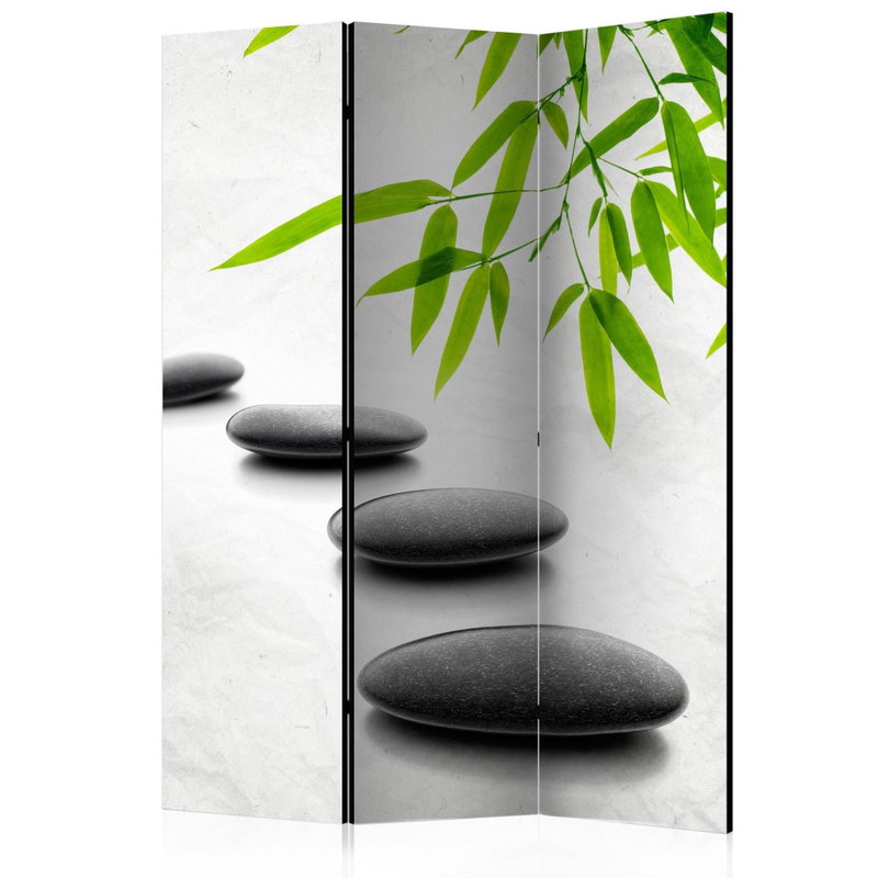 3-delad ljuddämpande rumsavdelare – Zen Stones – produktbild