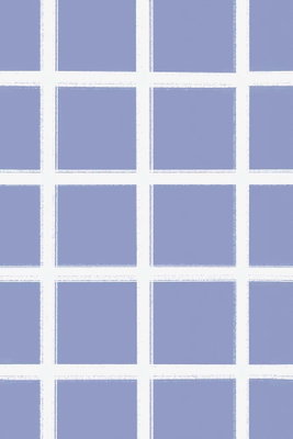 Lines and symmetry – motivvy. Ett rakt vitt rutnät delar in en jämn, blåviolett bildyta i återkommande rektanglar.