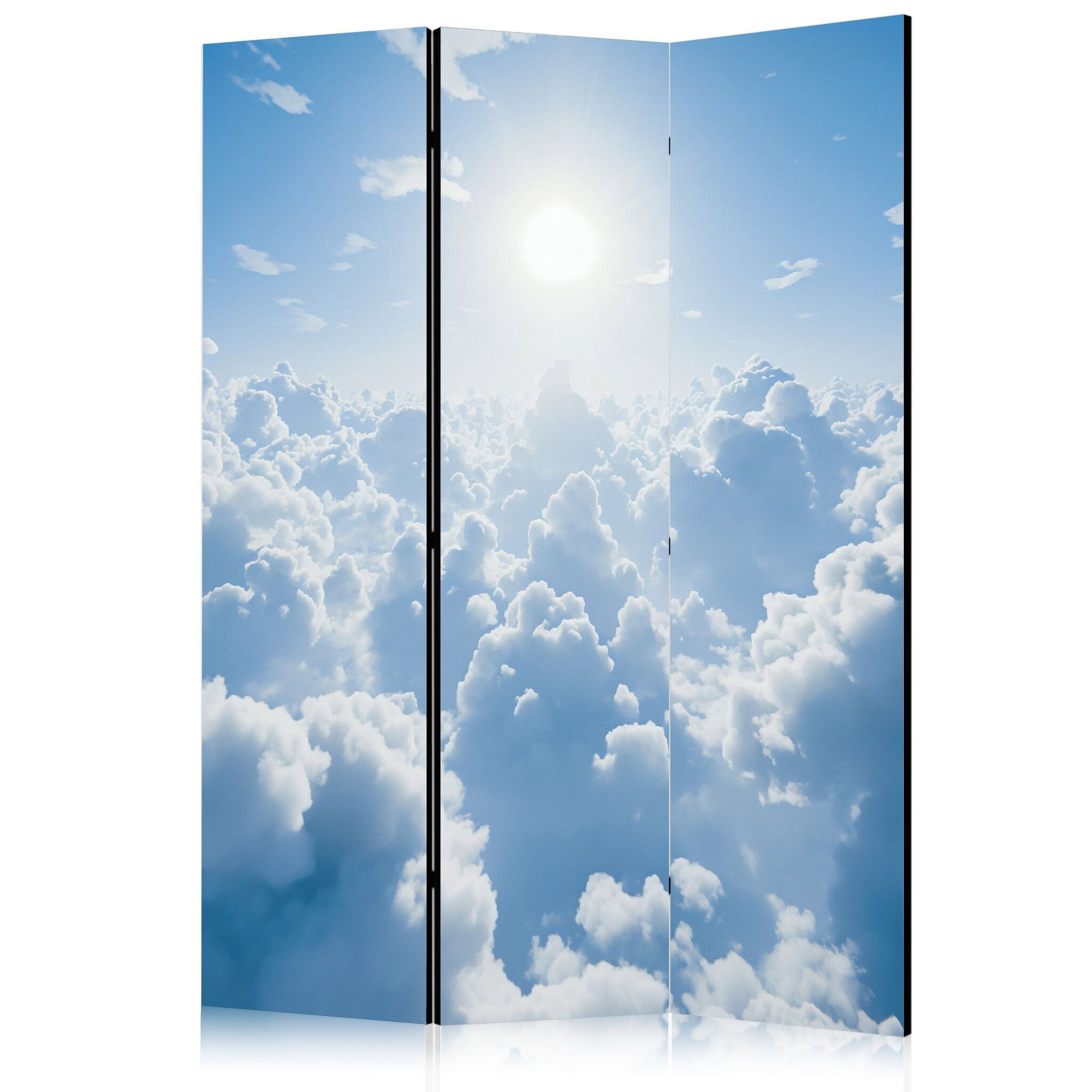 3-delad ljuddämpande rumsavdelare – Heavenly Ca (135x172cm)