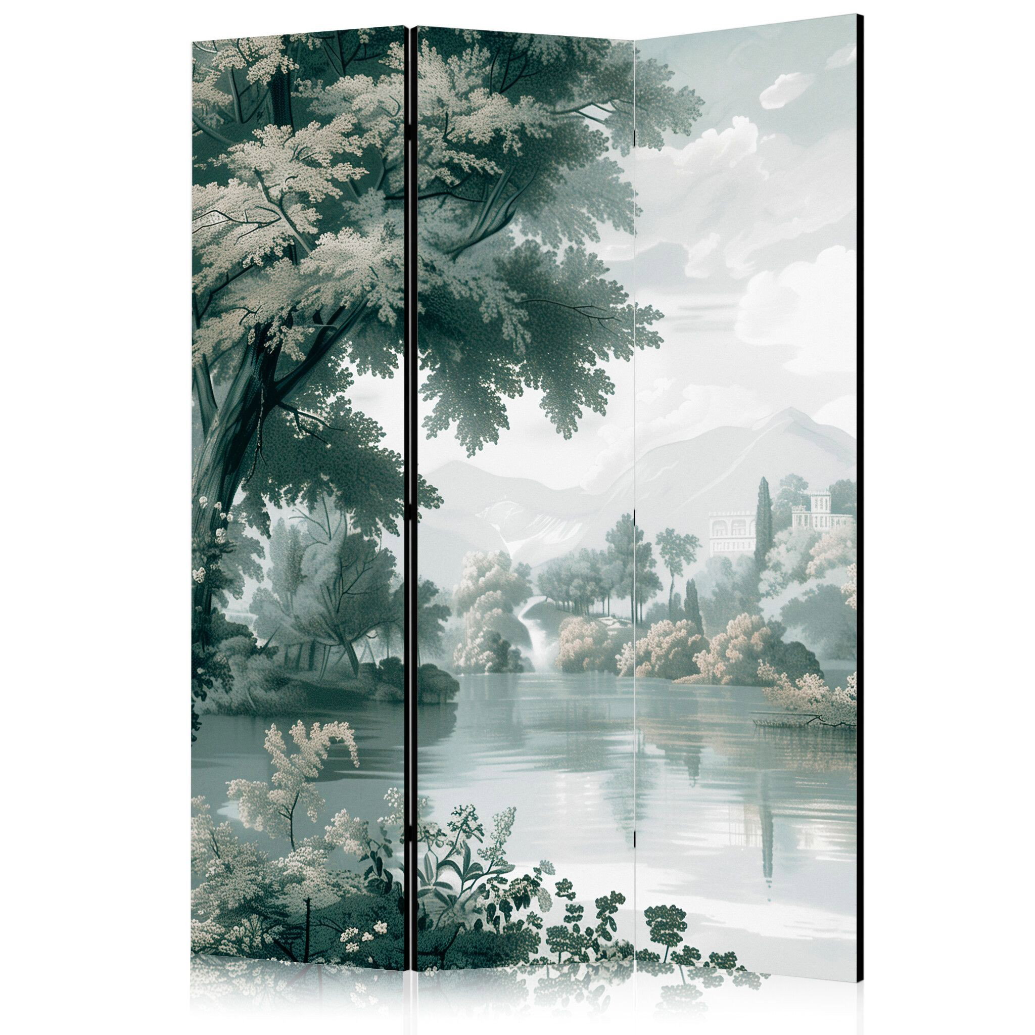 3-delad ljuddämpande rumsavdelare – View Park (135x172cm)