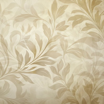 Kvadratisk motivförlaga för Botanical motif: Ljusbeige blad och mjukt böjda stjälkar bildar ett tätt, tonat mönster.