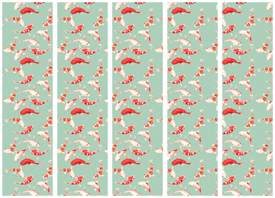 5-delad ljuddämpande rumsavdelare – Fish and – produktbild från leverantören