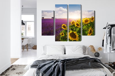 Ljuddämpande tavla - Lavender and sunflower