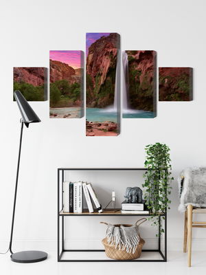Ljuddämpande tavla - Havasupai waterfalls