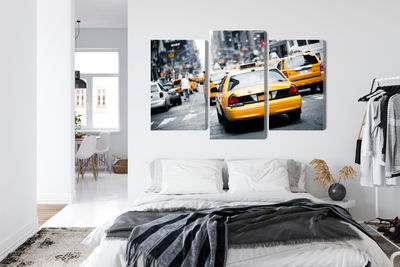 Ljuddämpande tavla - Taxis on the streets of new