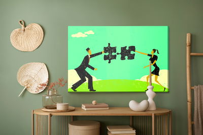 Ljuddämpande tavla - Pair connecting a vintage