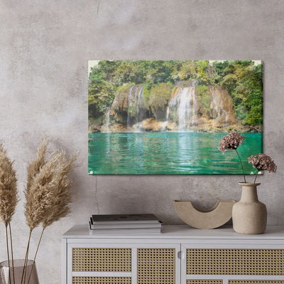 Ljuddämpande tavla - A view of the waterfall