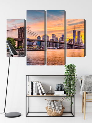 Ljuddämpande tavla - New York city panoramic