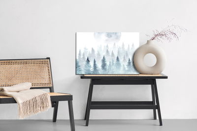 Ljuddämpande tavla - The moon over the misty