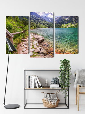 Ljuddämpande tavla - 3d view of the lake