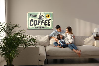 Ljuddämpande tavla - Vintage style cafe sign