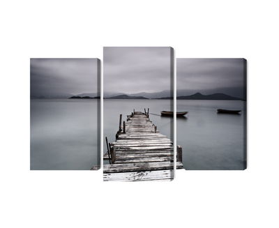 Ljuddämpande tavla - Misty lake