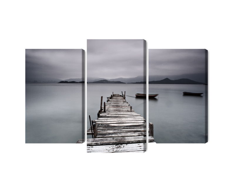 Ljuddämpande tavla - Misty lake