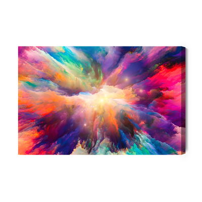 Ljuddämpande tavla - An abstract explosion