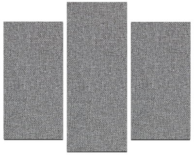 Ljudabsorbent till vägg - Wall 3-parts two