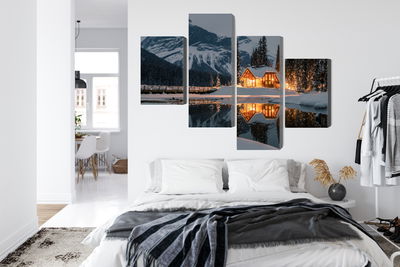 Ljuddämpande tavla - Emerald lake in Canada