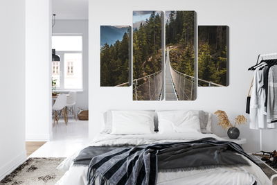 Ljuddämpande tavla - Suspension bridge in a 3d