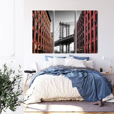 Ljuddämpande tavla - Manhattan bridge view