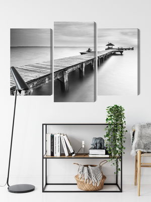 Ljuddämpande tavla - Wooden pier