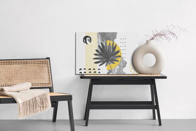 Ljuddämpande tavla - Artwork with leaves