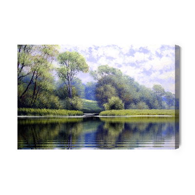 Ljuddämpande tavla - River on the background