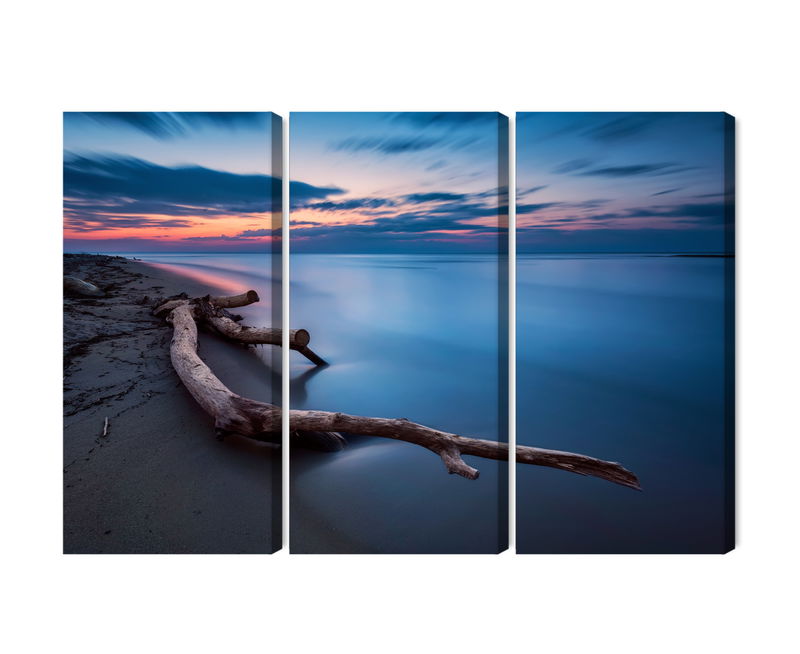 Ljuddämpande tavla - The sea landscape at evening