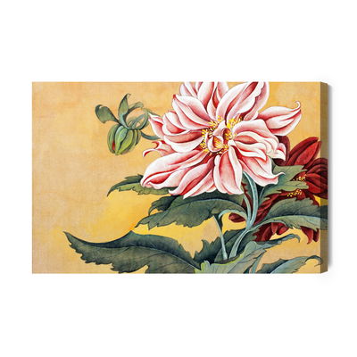 Ljuddämpande tavla - Peonies with leaves