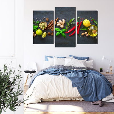 Ljuddämpande tavla - Fresh aromatic spices